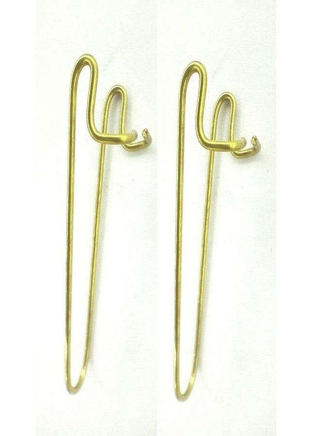 MAYAPURI Pure Brass Tilak Stamp or Original Pital Tilaka Stick, Tilok Kanthi, Vaishnava Tilak Mold for Forehead | Tika Stamp (U Shape) (Pack of 2 Pieces) - Image 1